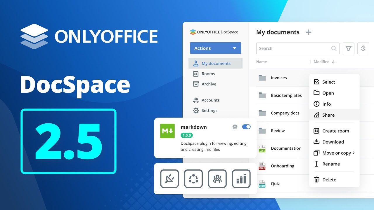 Introducing ONLYOFFICE DocSpace 2.5