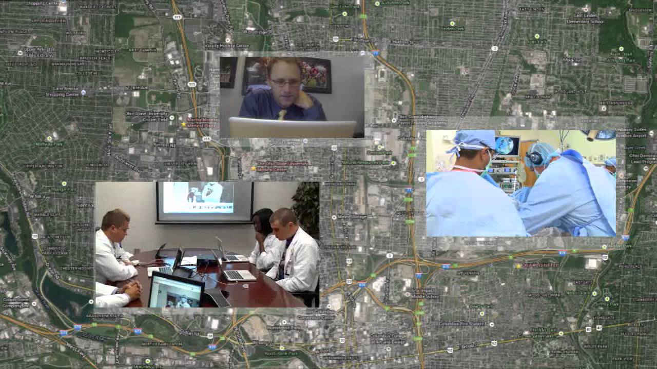 Point-of-view surgery is shown via Google Glass