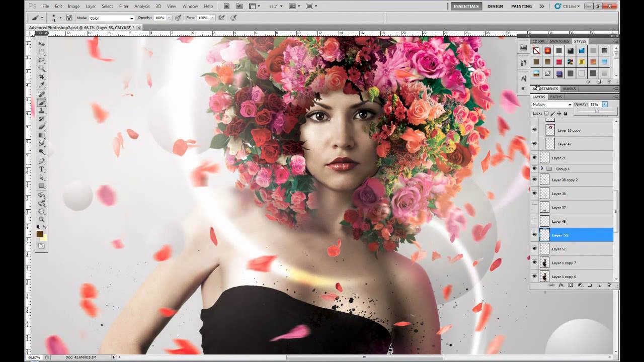 Photo Manipulation "Speed painting" for Advanced Photoshop