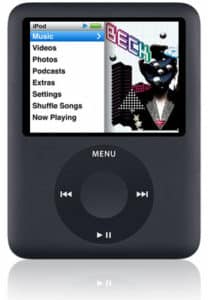 ipod nano pantalla