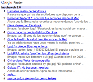 incubaweb feed google mobile