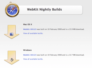 webkit nightly builds
