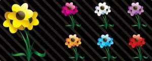 free vector art flowers 1