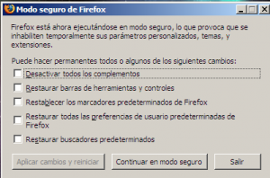 firefox modo seguro