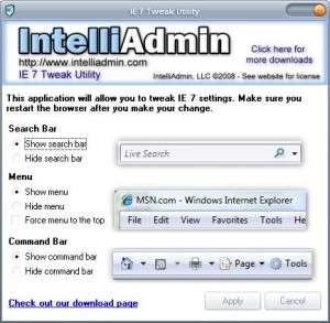 ie7 tweak utility