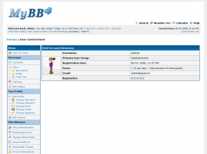 mybb user cp