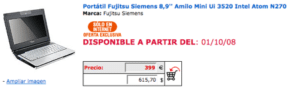 fujitsu amilo ui3520 eci
