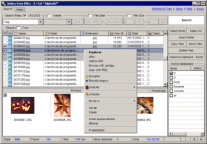 index your files