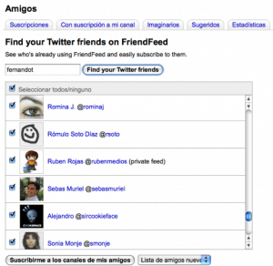 amigos twitter en friendfeed