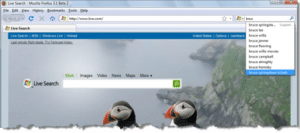 live search firefox