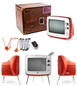 lg serie 1 retro crt tv