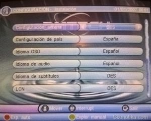 tdt descodificador dm dt1115 dmtech pagina inicio configuracion