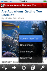 03 Context menu NYT