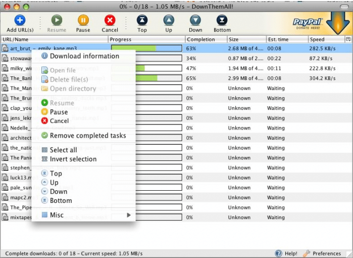 downthemall software