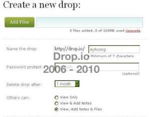 drop io