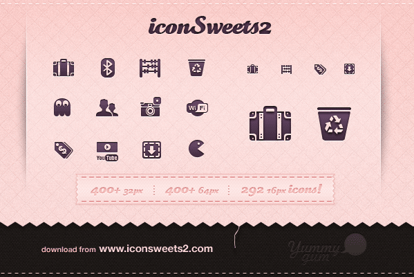 iconSweets 2 un buen conjunto de iconos vectoriales