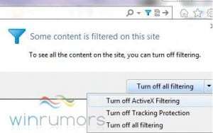 ie9 filtro