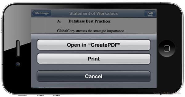 Crear PDF en iOS. Sencillo pero no gratis