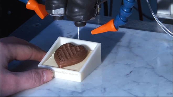 Una impresora capaz de crear figuras de chocolate en 3D. ¡Qué rico!