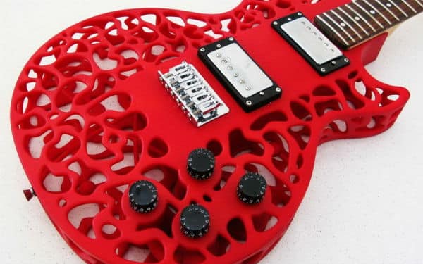 Diseño industrial que parece arte: guitarras hechas de impresión 3D