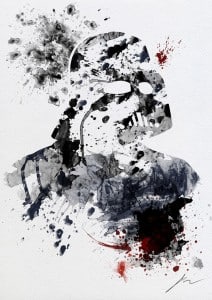 posters abstractos star wars darth vader