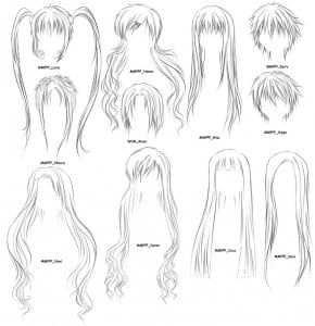 Anime hairs