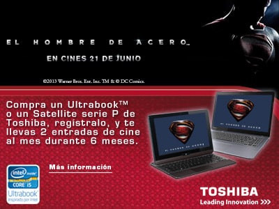 Toshiba te invita al cine durante 6 meses al comprar su Ultrabook o Satellites serie P