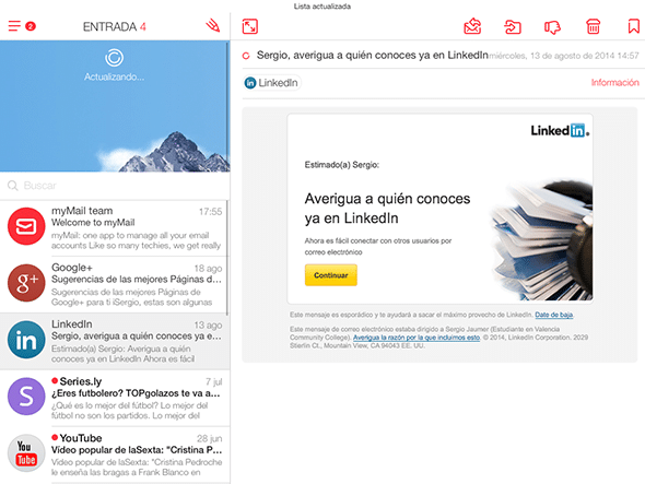 myMail, una nueva app de mensajería para iPad y iPhone