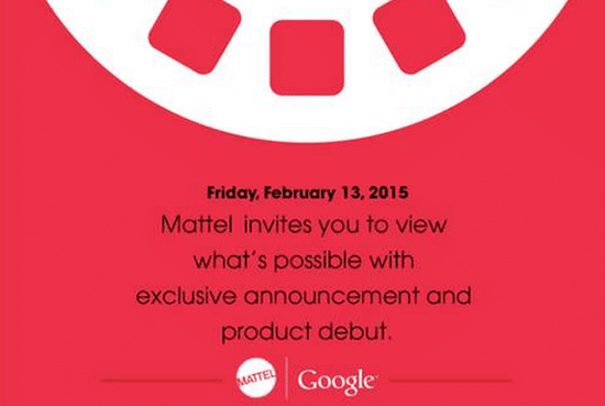 Google y Mattel invitan a una presentación el 13 de febrero