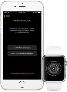 bloqueo de activacion en el apple watch