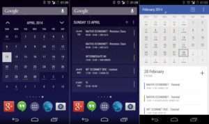 aplicaciones android today calendar