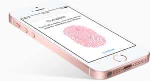 iphone se detector de huella