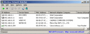 detectar intrusos en la red wifi wireless network watcher
