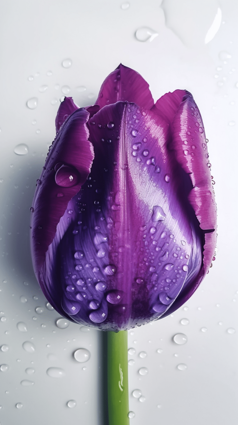 colorvivo top view of purple tulip extremely detailed photoreal 813290df 89c2 4036 b7b0 01664276953e