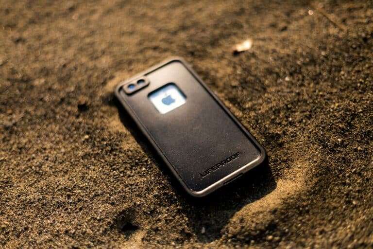 funda movil playa arena