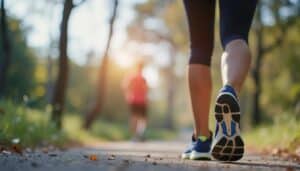 caminar correr de pie