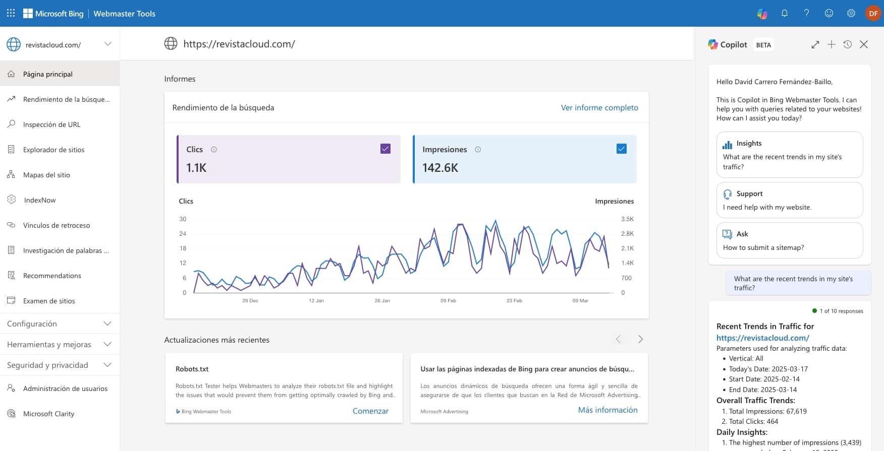 Copilot llega a Bing Webmaster Tools: la revolución del SEO con IA