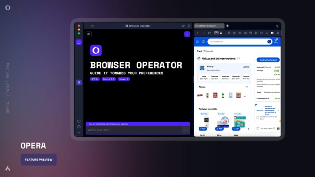 Opera revoluciona la navegación con Browser Operator, su nueva IA integrada en el navegador