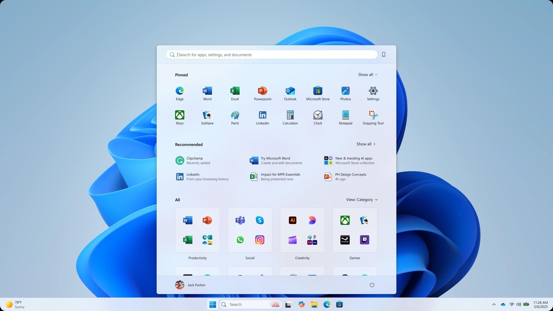 Microsoft rediseña el menú Inicio de Windows con un enfoque más humano, personalizable y ágil