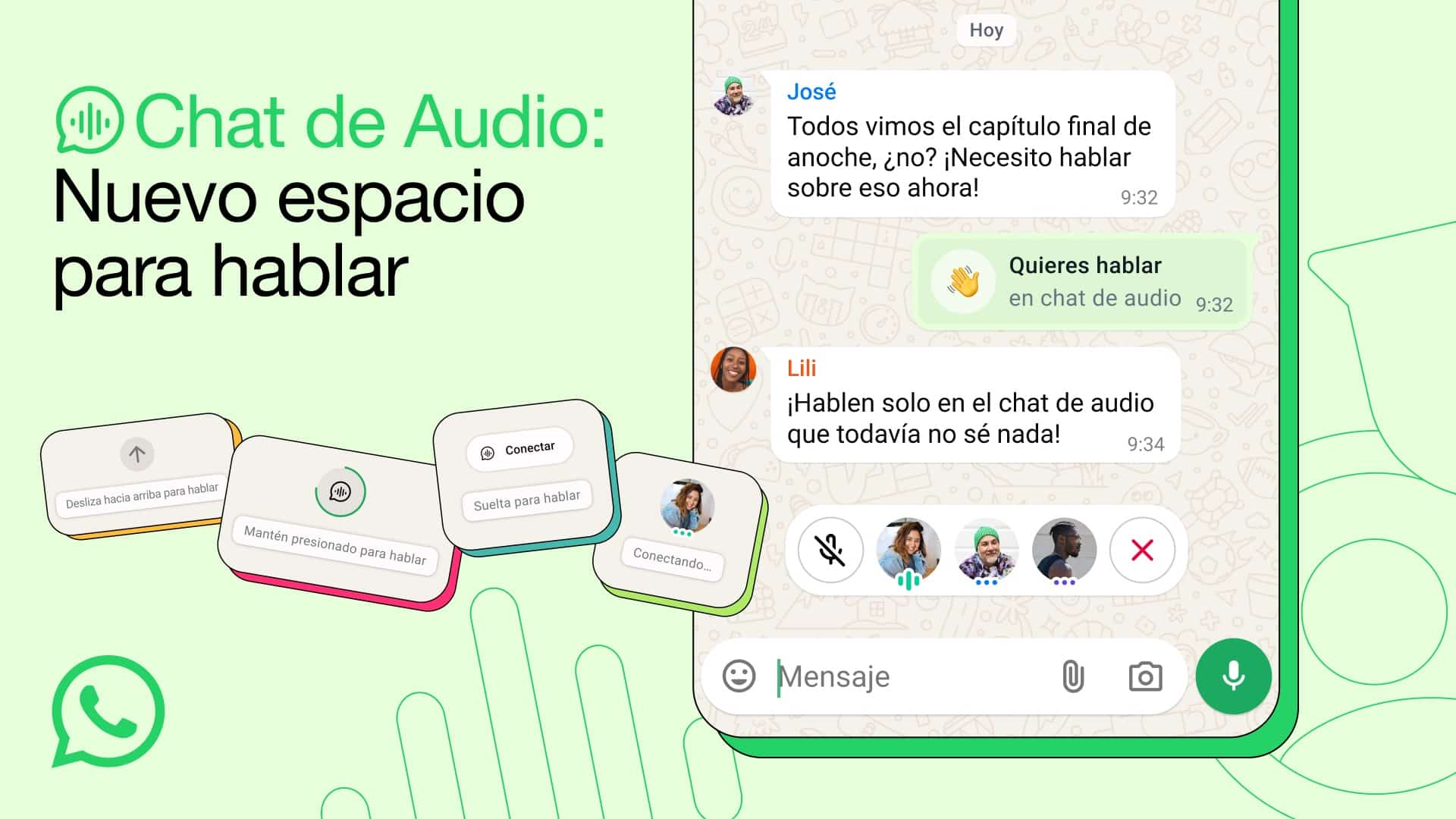 WhatsApp lanza los chats de voz para grupos: hablar sin interrumpir ya es posible
