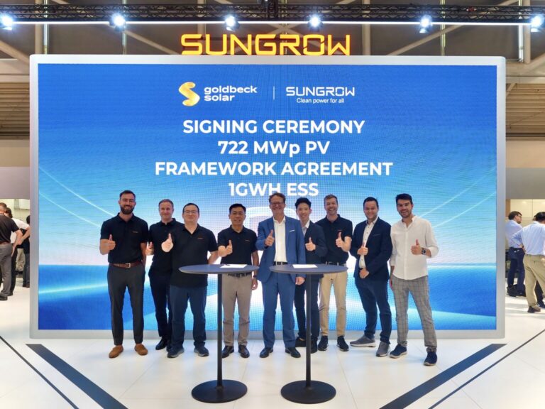 Home Elementor 4 Sungrow y GOLDBECK SOLAR firman el mayor proyecto fotovoltaico de Europa (722 MWp)